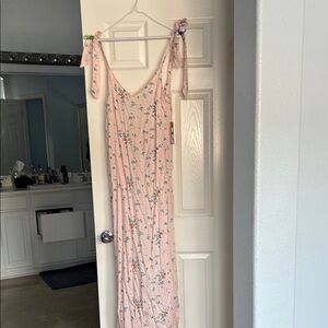 Floral Pink Maxi Dress